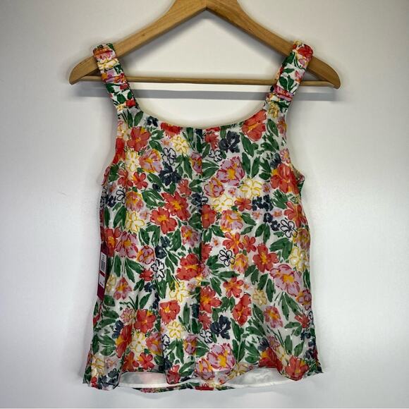 Vince Camuto chiffon floral sleeveless top - XS - Picture 7 of 12
